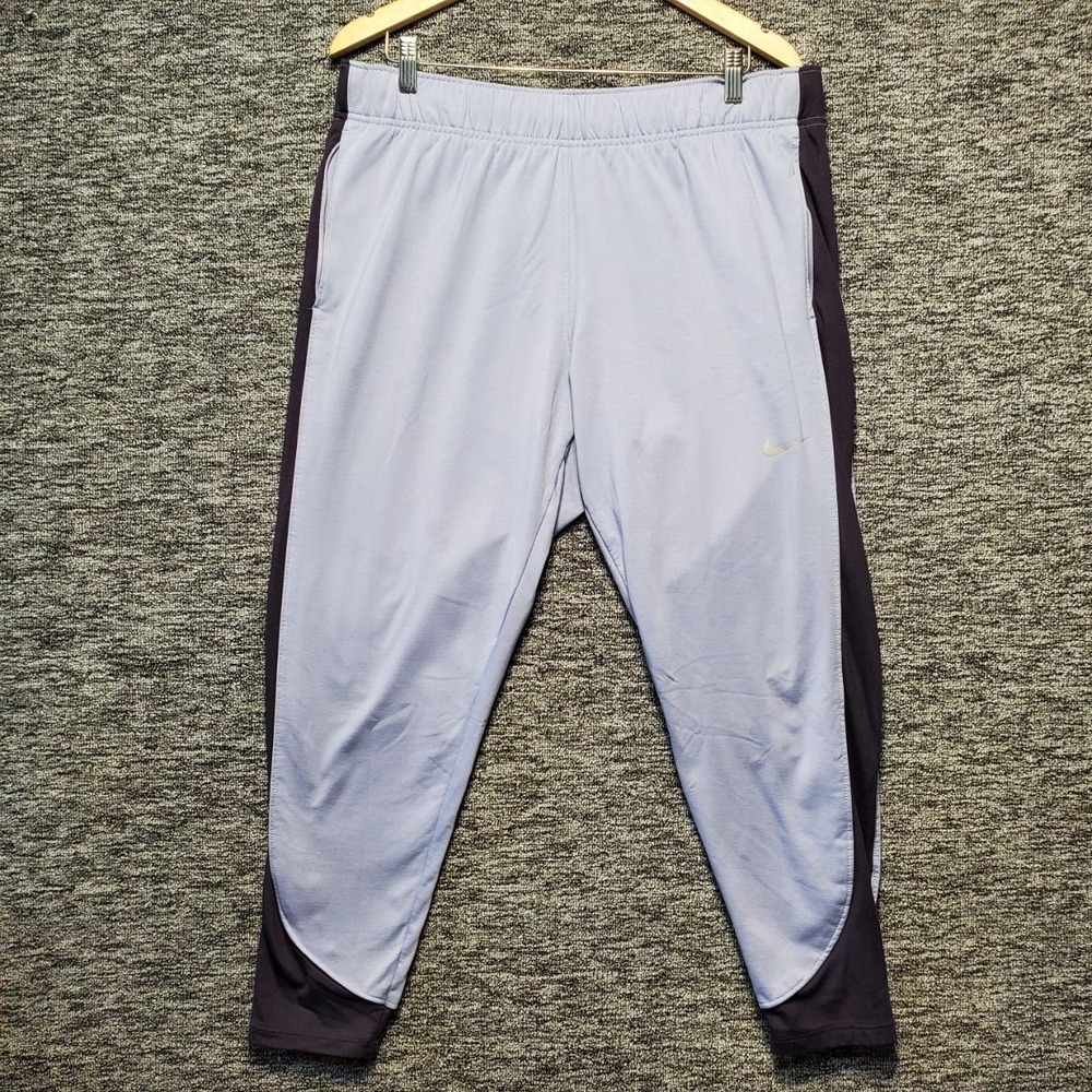 Nike Therma Fit Essential Running Pants Women XL Purple Fleece Lined Joggers Gym